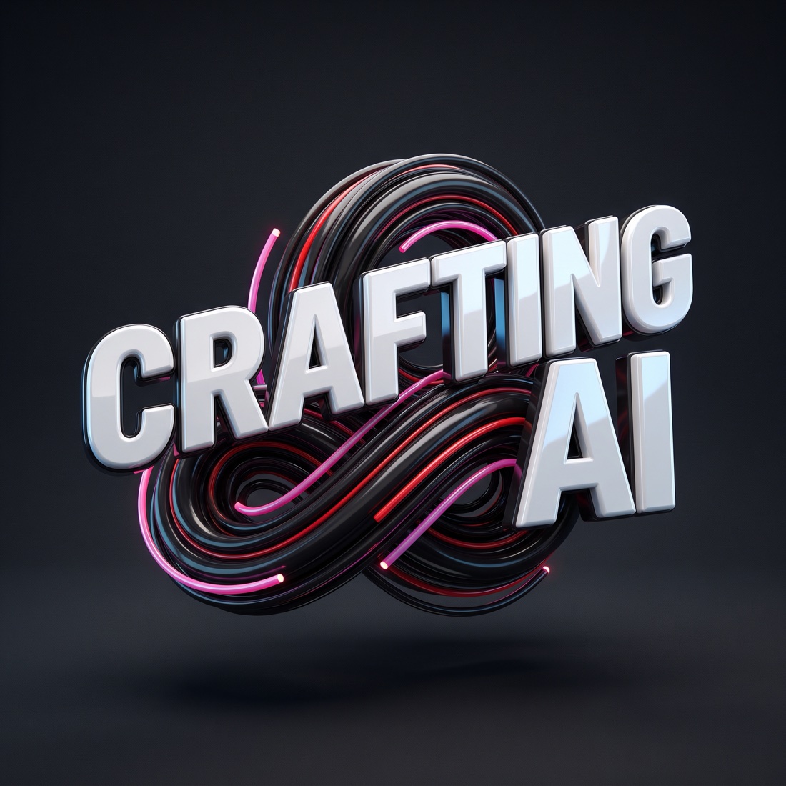 CRAFTING AI 3Dバッジ